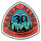 ナンガ NANGA 30th アニバーサリー ステッカー デルタ オレンジ×ブルー N0003053