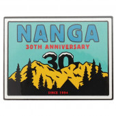 ナンガ NANGA 30th アニバーサリー ステッカー スクエア グリーン×イエロー N0003054