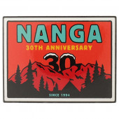ナンガ NANGA 30th アニバーサリー ステッカー スクエア オレンジ×レッド N0003056