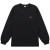 ナンガ エコハイブリッド ボックスロゴ エンブロイダリー ロングスリーブTシャツ ユニセックス ブラック Mサイズ NW2411-1G803