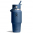 ハイドロフラスク HydroFlask 24oz 709ml トラベルボトル with ワイドフレックスストロー ハーバーブルー 8902070174261