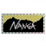 ナンガ NANGA ホログラフィックロゴステッカー イエロー×ブラック N0000751