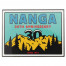 ナンガ NANGA 30th アニバーサリー ステッカー スクエア グリーン×イエロー N0003054