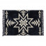 ペンドルトン PENDLETON ニッティング ラージマット ウィズフリンジ プレインスターブラック 19800363198000